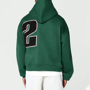 Sudadera con capucha para hombre de último diseño, suéter de peso pesado, ropa de calle, bordado de chenilla, gráfico personalizado, 100% algodón de gran tamaño - Product Image 4