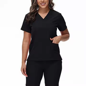 Uniformes de odontología uniformes de fregado suministro de fábrica de alta calidad al por mayor mujeres Spandex conjunto uniformes de enfermera nuevo logotipo - Product Image 5