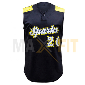 ชุดเล่นซอฟต์บอลชุดเบสบอลทีมเบสบอลออกแบบได้ตามที่ต้องการดีไซน์ใหม่ล่าสุด - Product Image 2