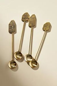 Ensemble complet de couverts en métal en acier inoxydable pour dîner en famille avec cuillères fourchettes couteaux cuillères à café et cuillères à dessert pièces incluses - Product Image 3