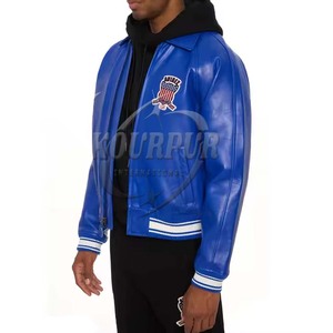Chaqueta de Campus de invierno para hombre Chenille bordado béisbol Letterman Varsity diseño botón al por mayor para Pakistán Sialkot 2025 - Product Image 5