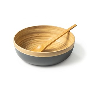 Grand saladier écologique en bambou 25 cm, anti-graisse, pour aliments saucieux - Product Image 5