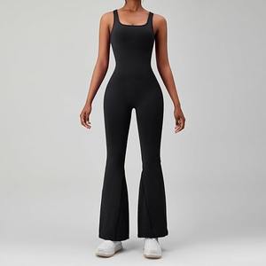 2025 entrenamiento sin costuras gimnasio mamelucos Sexy Racerback Control de barriga sujetador acolchado cómodo ajustado correr Yoga sólido - Product Image 2