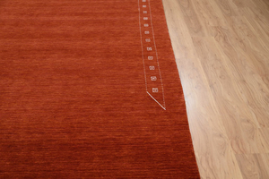Alfombra Gabbeh de Lana Hecha a Mano, Color Borgoña, Naranja, Terracota, Estilo Vintage, Rojo Óxido, Alfombra Grande para Piso, Decoración Acogedora para el Hogar - Product Image 2