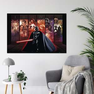 Modern Style Star Wars <b>Poster</b> Hexalogy of Darth Vader Paper Wall Art - Product Image 3