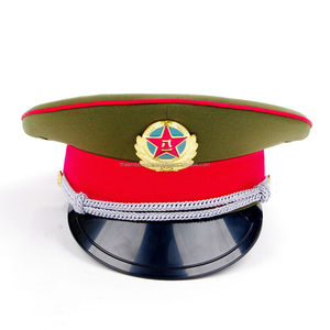 Casquette blanche uniforme de haute qualité avec insigne de lingot casquettes en gros Epeaked prix bon marché personnalisé à vendre - Product Image 1