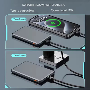 15W แม่เหล็กไร้สายชาร์จเร็วอลูมิเนียมอัลลอยด์10000 mAh แบบพกพาธนาคารพลังงานขนาดเล็ก PD20W บ้านอัจฉริยะชาร์จโทรศัพท์ใหม่ - Product Image 6