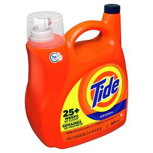 Bulk Tide <b>Liquid</b> Detergent 154 fl oz Bottle Original Scent 107 Loads High Efficiency Laundry <b>Soap</b> - Product Image 4