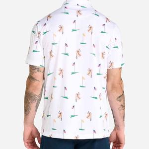 Venta al por mayor de polo para hombre sólido de manga corta de calidad superior de sublimación de fábrica de tela transpirable personalizada que absorbe la humedad - Product Image 6