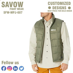 เสื้อแจ็คเก็ตพัฟเฟอร์ฤดูหนาวสำหรับผู้ชาย แฟชั่นลายสก็อต เสื้อกั๊กบุฉนวน ระบายอากาศ กันน้ำ มีกระเป๋า สำหรับวัยรุ่นและคู่รัก - Product Image 2