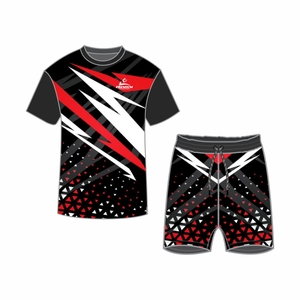 All Over Sublimation Impresión digital Poliéster Camiseta y pantalones cortos Conjuntos Casual Summer Wear Camiseta y conjuntos cortos - Product Image 1