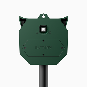 طارد حيوانات يعمل بالطاقة الشمسية بالموجات فوق الصوتية للاستخدام الخارجي مع مستشعر حركة مقاوم للماء لطرد القطط والسناجب والكلاب في الحدائق والمزارع - Product Image 3