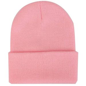 หมวกบีนนี่สำหรับผู้หญิง, หมวกบีนนี่ถักด้วยผ้าขนสัตว์อบอุ่นผ้าฝ้าย100% ใส่ได้ทุกเพศหมวกบีนนี่ถักสีพื้นสำหรับฤดูหนาว - Product Image 5