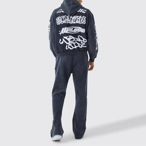 2025 Chándal Tech Fleece con logotipo personalizado | Conjunto de ropa deportiva de invierno de algodón de primera calidad para hombres | Traje de entrenamiento cálido para correr de talla grande - Product Image 2