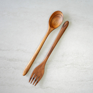 Juegos de cubiertos de madera de mesa con palillos, cubiertos de madera para cocina, hogar, Hotel, restaurante, mango de diseñador, uso de cubiertos de madera - Product Image 6