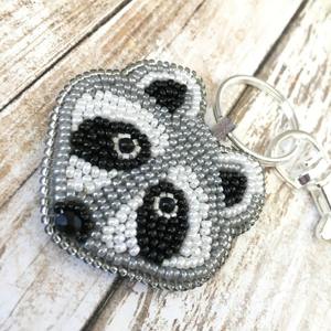 Porte-clés élégant fait main avec broderie perlée, motif bouteille de jus en tissu écologique multicolore, breloque fantaisie en cristal mignon - Product Image 3