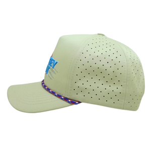 Chapeaux décontractés de style extérieur à 5 panneaux en corde structurée découpée au laser Chapeaux de golf en tissu imperméable Vietnam OEM Factory L01 - Product Image 4
