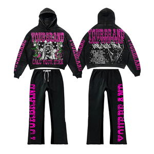 IRON MARK INDUSTRIES 2026 Chándal Urbano Personalizado de Alta Calidad con Estampado Vintage, Doble Capa, Lavado Ácido y Efecto Desgastado por el Sol - Product Image 3