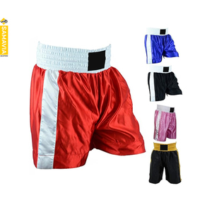 Shorts de boxe en coton personnalisés, vêtements d'entraînement, arts martiaux, confortables, respirants, micro-tissu, logo personnalisé, prix de gros - Product Image 5