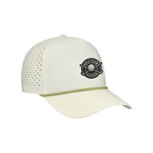 Casquette de golf imperméable et légère avec logo personnalisé en patch de caoutchouc, trous découpés au laser, cordelette respirante, casquette snapback pour le parcours de golf - Product Image 2