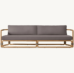 Precio de fábrica Muebles de jardín de gama alta Sofá de teca <span class=keywords><strong>Maro</strong></span> Diseño contemporáneo Sofá al aire libre Sofá para patio y uso al aire libre - Product Image 5