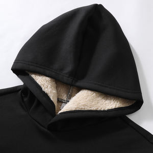 Otoño nuevo suéter de lana de cordero de invierno con estampado de dinero suéter suelto con capucha chaqueta superior suministro ODM diseño de bolsillo de tela de punto - Product Image 3