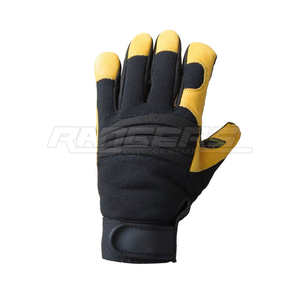 Gants de mécanicien à paume rembourrée douce, absorption des chocs, prise confortable, fabricant de gants de protection individuelle OEM personnalisés, gants industriels durables - Product Image 3