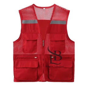 Chaleco de trabajo para hombre de calidad superior nuevo al por mayor, chaleco de seguridad reflectante usado de material alto para viajes, ropa de trabajo personalizada - Product Image 2