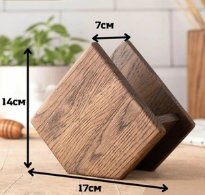 Wooden Tissue <b>Paper</b> Box Decorative and Stylish Walnut Wooden Tissue Holder Stand for Car Home Office <b>Desk</b> Restaurant - Product Image 1