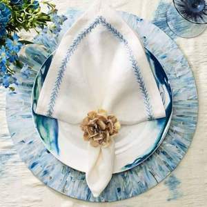 Mesa de comedor de estilo lujoso con incrustaciones de mosaico, manteles individuales tallados minucialmente, precio al por mayor, adecuado para colección de vajilla - Product Image 6