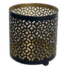 Porte-bougie votif Design fantaisie Décoration Couleur or Matériel robuste Porte-bougie rond Ensemble de 3 Porte-bougie design - Product Image 6