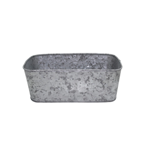 Meilleure vente fer RECT planteur gris oxydase couleur Pot de fleur pour la maison et la décoration de mariage personnalisé en vrac - Product Image 5