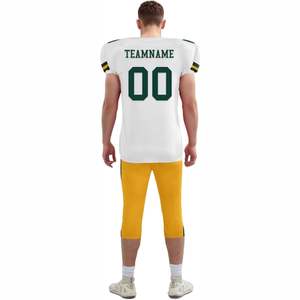 Conjunto de Uniforme de Fútbol Americano Sublimado Personalizado de Alta Calidad, Transpirable, Camiseta de Manga Corta y Pantalones de Poliéster - Product Image 6