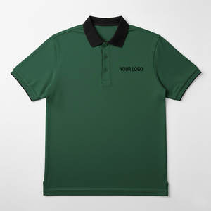 Polo Clásico de Punto Sólido con Abertura Lateral en el Dobladillo y Cuello Fijo para Uniformes Corporativos y Marca de Equipo - Product Image 1