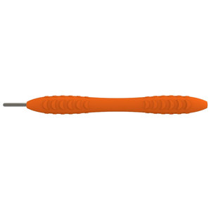 Miroir dentaire ergonomique en silicone orange avec manche, outil de diagnostic professionnel, tige de miroir dentaire, poignée confortable au toucher doux - Product Image 3