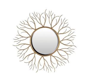 กระจกติดผนังทองเหลืองสีทองหรูหราทันสมัยสำหรับตกแต่งบ้านดีไซน์แขวนผนังได้ง่าย - Product Image 1