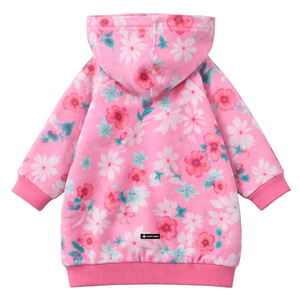Blossom Print Dog <b>Hoodie</b> Pink Floral Soft Fleece Pet Sweatshirt With Hood Cozy Warm Pullover Winter Wear Dogs - Product Image 5