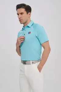 Men's Breathable Knitted Golf Shirts and Jackets Optimized Performance with Digital Printing - Product Image 3