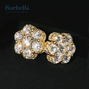 ต่างหูเงิน925สไตล์ฮิปฮอปสีเงินสเตอร์ลิงสำหรับผู้ชายลดกระหน่ำ - Product Image 4