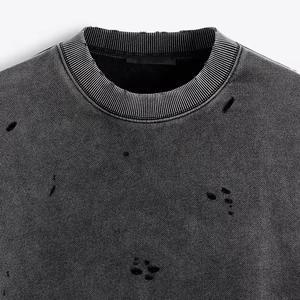 Hoodie uni à col montant et épaules tombantes coupe droite pour homme, style streetwear, idéal pour l'hiver - Product Image 6