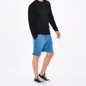 Pantalones cortos unisex de verano para hombre, pantalones cortos transpirables desgastados de alta calidad, cómodos, de secado rápido, diseño de lavado ácido, OEM - Product Image 4