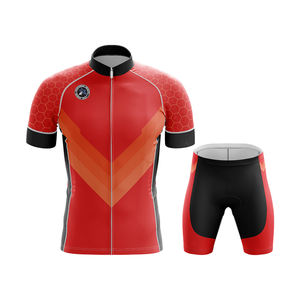 Ensembles de cyclisme personnalisés de haute qualité, sublimation, manches courtes, séchage rapide, faciles à laver, respirants, uniformes, haut 100% polyester - Product Image 4