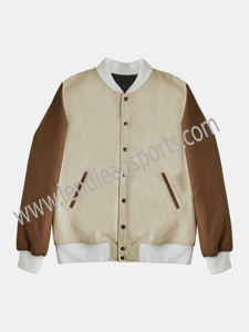 Nouvelle veste Varisty de marque privée pour hommes et vestes de cuir versity brodées personnalisées à la mode de haute qualité - Product Image 6