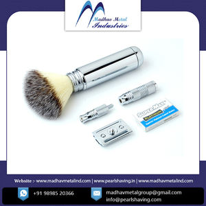 Meilleure qualité blaireau rasoir jetable hommes sexe rasage rasoir kit de support de rasage à bas prix - Product Image 4