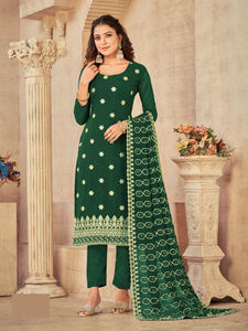 ชุดคอลเลกชั่นสำหรับผู้หญิงชุดปากีสถานเย็บปักลายแบบเย็บจากผ้าจอร์เจีย - Product Image 2