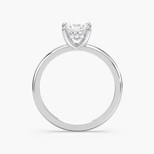 Anillo de Compromiso con Halo Oculto de Diamante Cultivado en Laboratorio, Corte Marquesa de 1.00 CT, Certificado IGI, Oro Sólido de 14K, Anillo Solitario para Mujer - Product Image 3