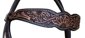 Vente en gros de qualité supérieure nouveau design de cheval équestre en cuir Western Headstall usiné à la main et sculpté pour l'équitation - Product Image 6