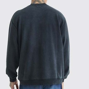 2026 hommes avant lavage à l'acide 100% coton respirant lourd polaire éponge imprimé motif surdimensionné goutte épaule décontracté Vintage - Product Image 3