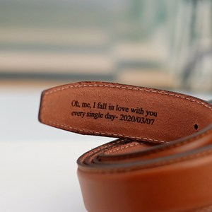 เข็มขัดหนังวัวสำหรับผู้ชายสไตล์หรูหราทำจากจากจากปากีสถาน - Product Image 2