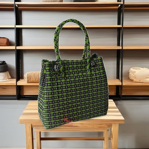 Hot Selling Modern & Classy Eco-friendly Women's Recycled Plastic <b>Straw</b> Weave <b>Handbag</b> New Style Fashionable Apparrel - Product Image 3